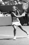 action photo of tennis star Anna Kournikova