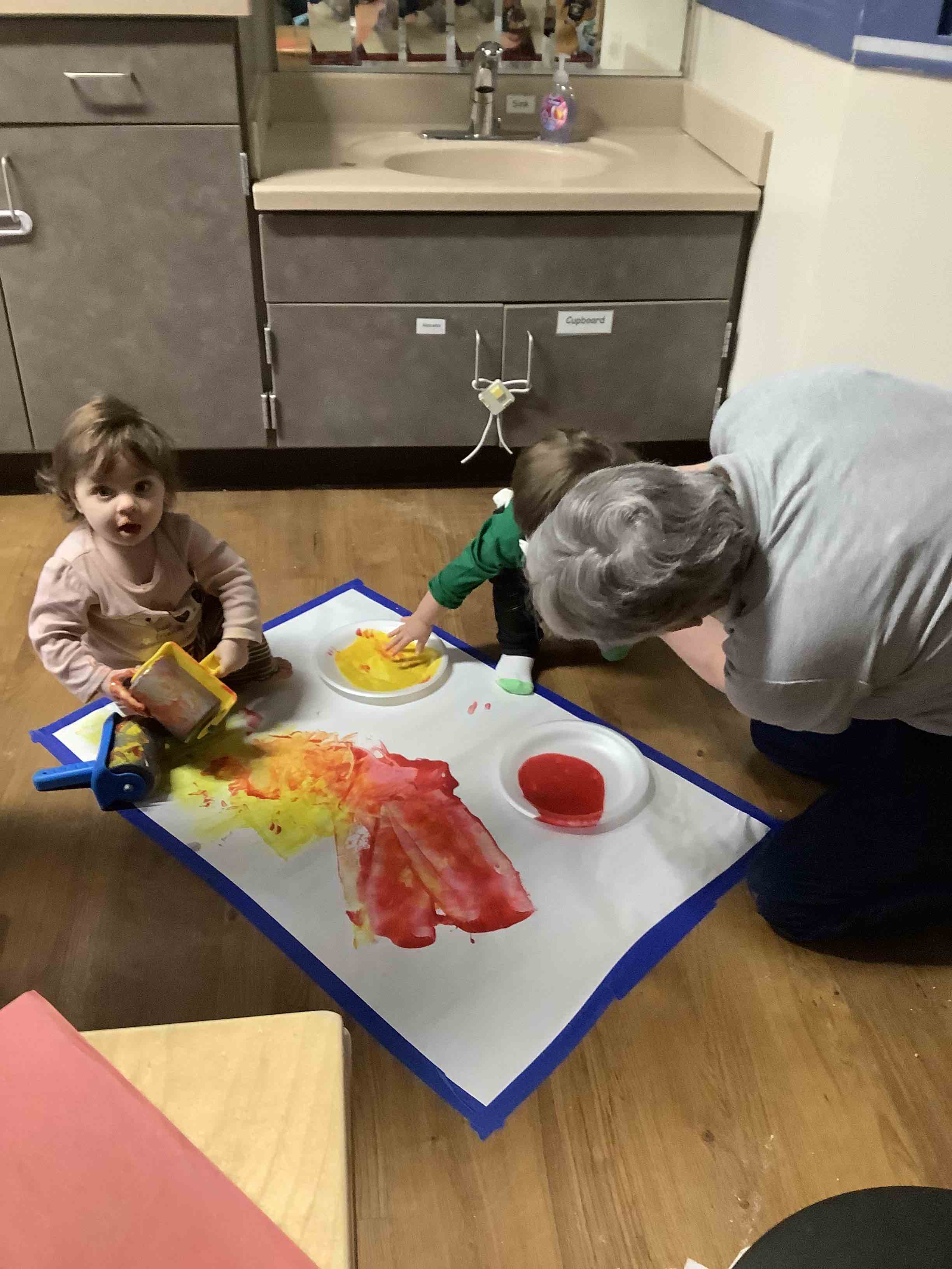 infant kids painting