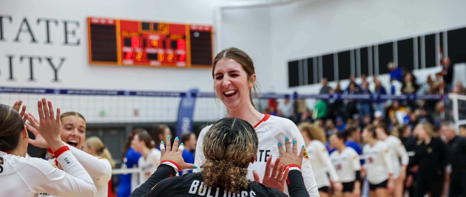 Photo of Urick celebrating with teammates