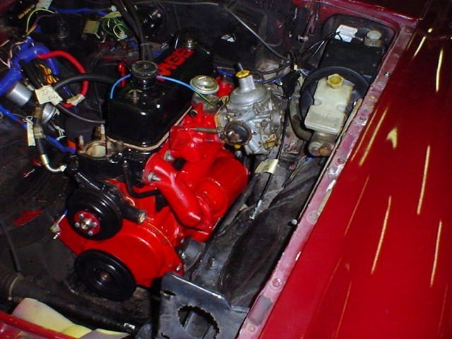 Casey's MG and rebuilt engine
