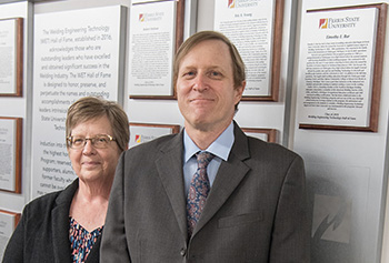 2019 Inductee Tim Bur (pictured with his wife LoAnn)