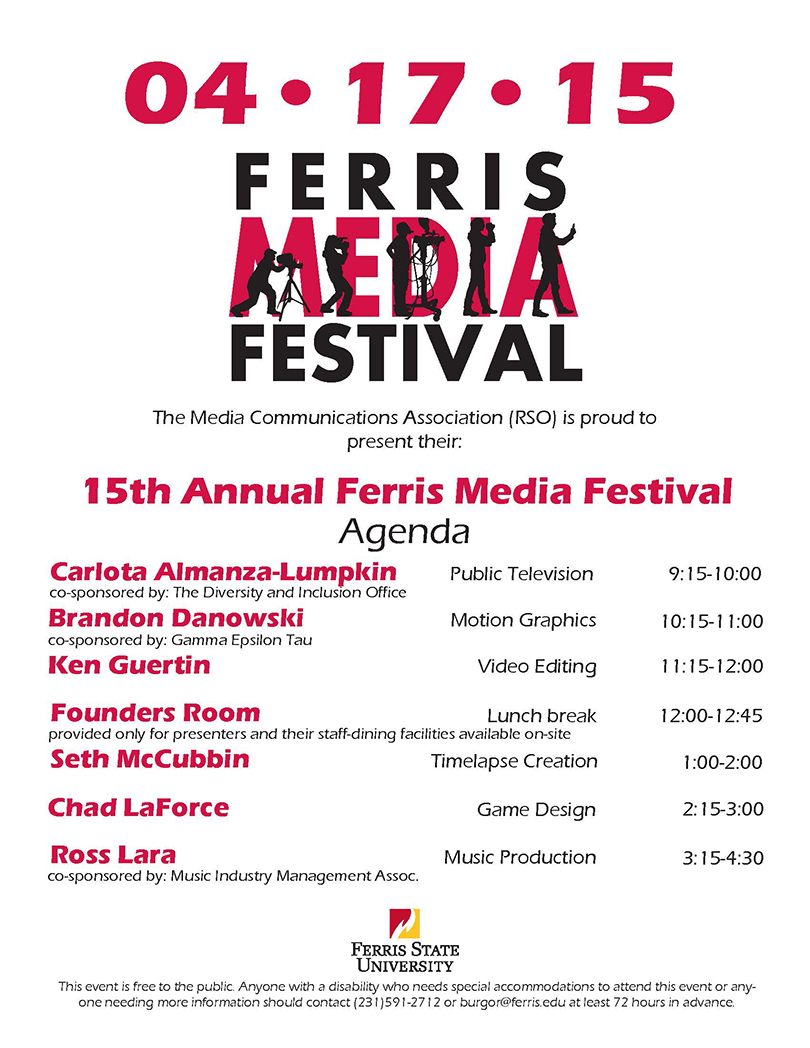 Ferris Media Festival Poster