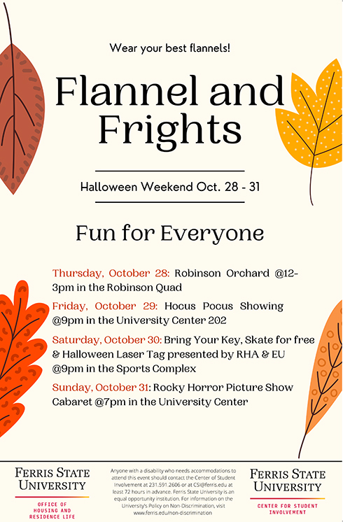 Halloween events poster