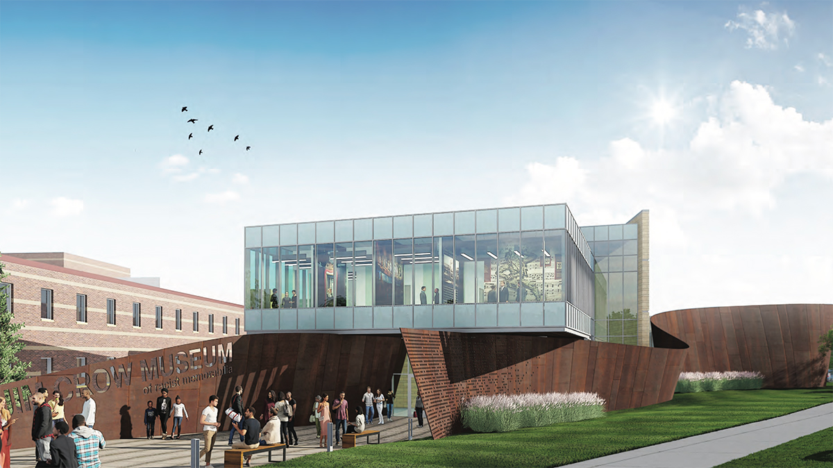 Rendering of the Jim Crow Museum's future facility on the campus of Ferris State University