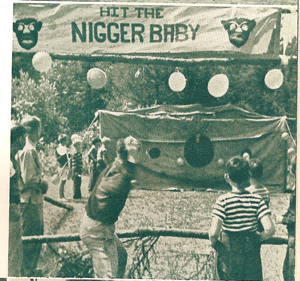 Hit the Nigger Baby game from 1942 camp Minikani brochure