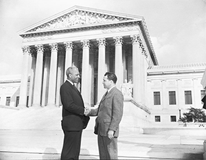 Lawson on Supreme Court steps