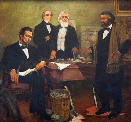 When Lincoln met Douglass (Library of Congress)