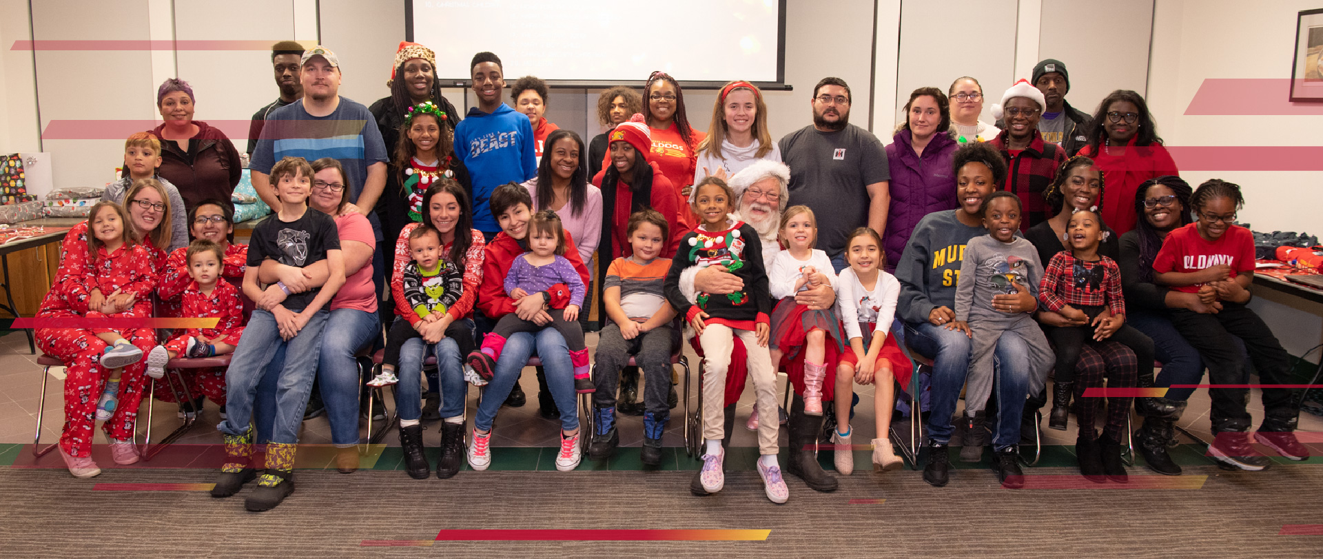 Students with Children holiday party