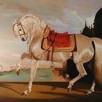 De Claviere, Bernard - Horse In Venetian Landscape