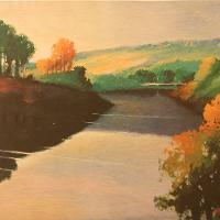 Rivers At Sunrise II Correct-retrospective