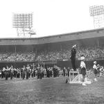 Band at Tiger Stadium in Detroit (Oct. 20, 1963)