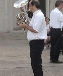 Students playing instruments