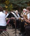 Students playing instruments