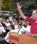 President Eisler Giving a speech