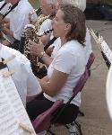 Students playing instruments