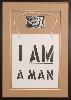 "I AM A MAN" protest sign.