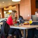 students eating lunch together