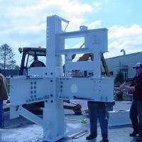 Welding & Construction Students with Grounds Crew Erect SSTS