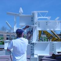 Welding & Construction Students with Grounds Crew Erect SSTS