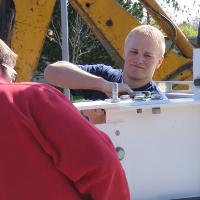 Welding & Construction Students with Grounds Crew Erect SSTS