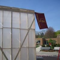 Construction Students Erect On-Site Paint Enclosure