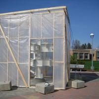 Construction Students Erect On-Site Paint Enclosure