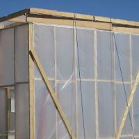 Construction Students Erect On-Site Paint Enclosure