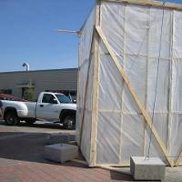 Construction Students Erect On-Site Paint Enclosure