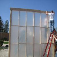 Construction Students Erect On-Site Paint Enclosure