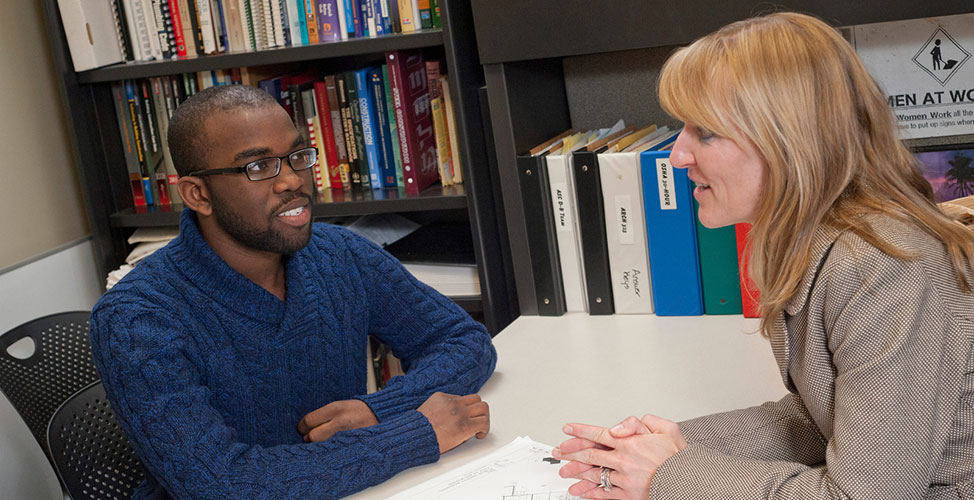 Student with advisor