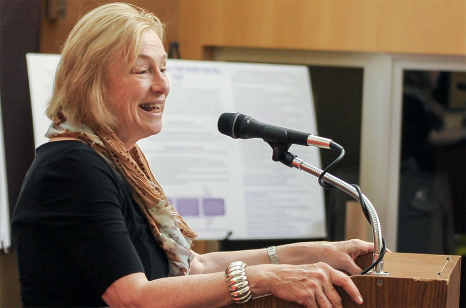 Maude Bigford at the Spring 2014 Send-off banquet