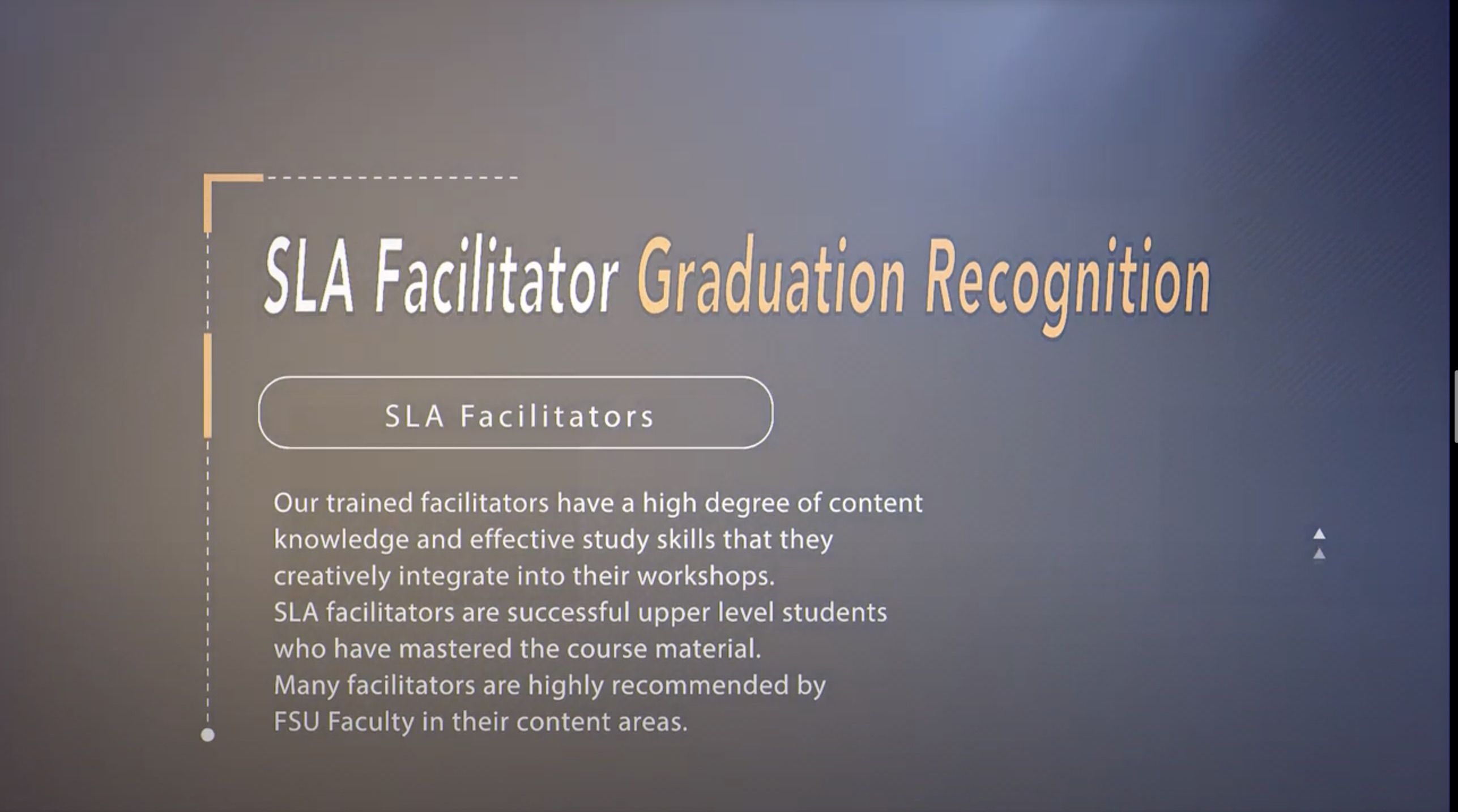 SLA Graduation Recognition