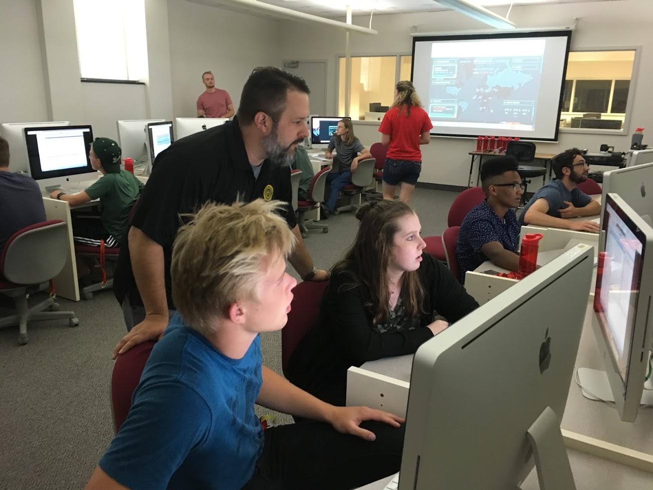 Students in a classroom