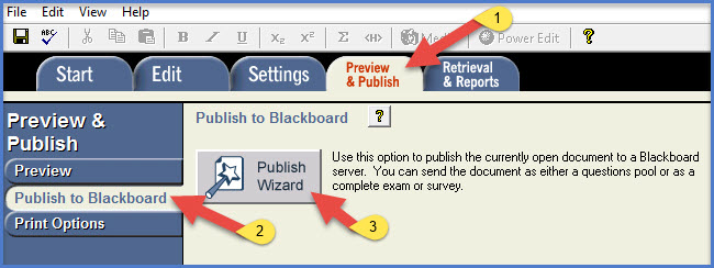 Image of Preview & Publish tab settings