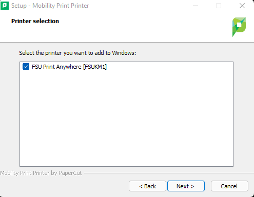 choose printer
