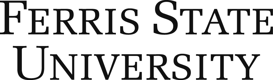 Ferris State David L. Eisler Centered Stacked Black Logo