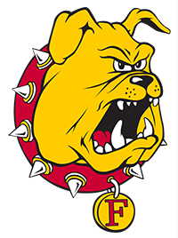 Ferris State University Logo: Full color bulldog