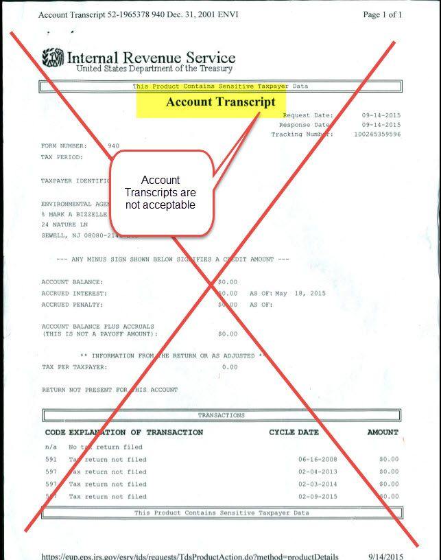 Account Transcript