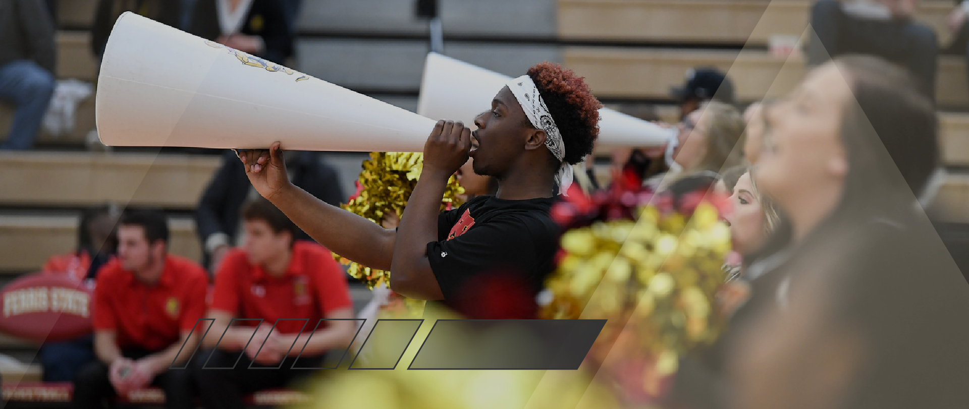 Students at a Bulldogs basketball game