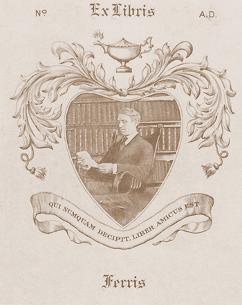 Ferris' bookplate