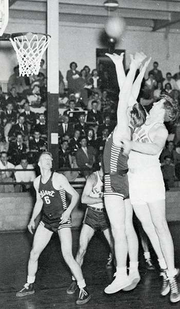 Basketball in old alumni gym