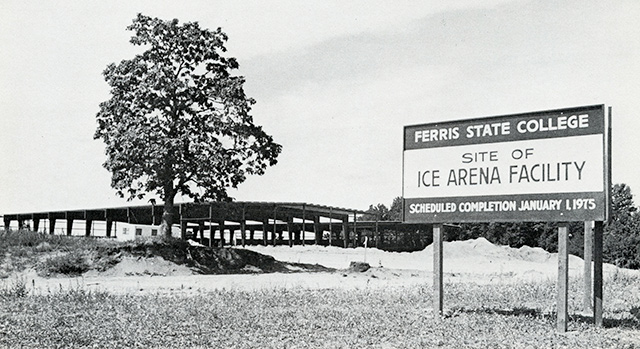 Ice Arena under construction