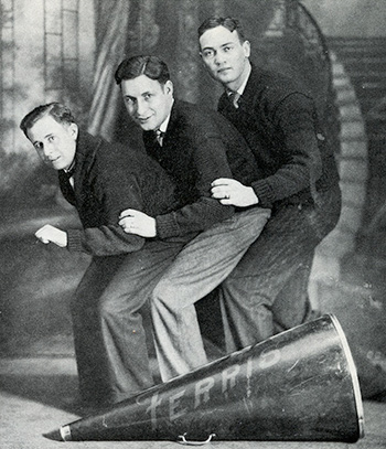 1927 male cheerleaders