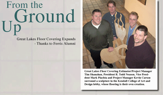 Ferris alumni working at Great Lakes Floor Covering