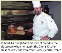 Bob Garlough teaching the Chef's Kitchen class, Flatbreads from Your Home Hearth Oven