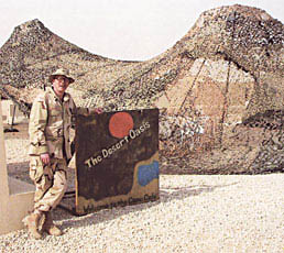 Between work and study, Allen had few spare moments during his tour of duty in Kuwait