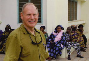 Bill Martin on location in West Africa