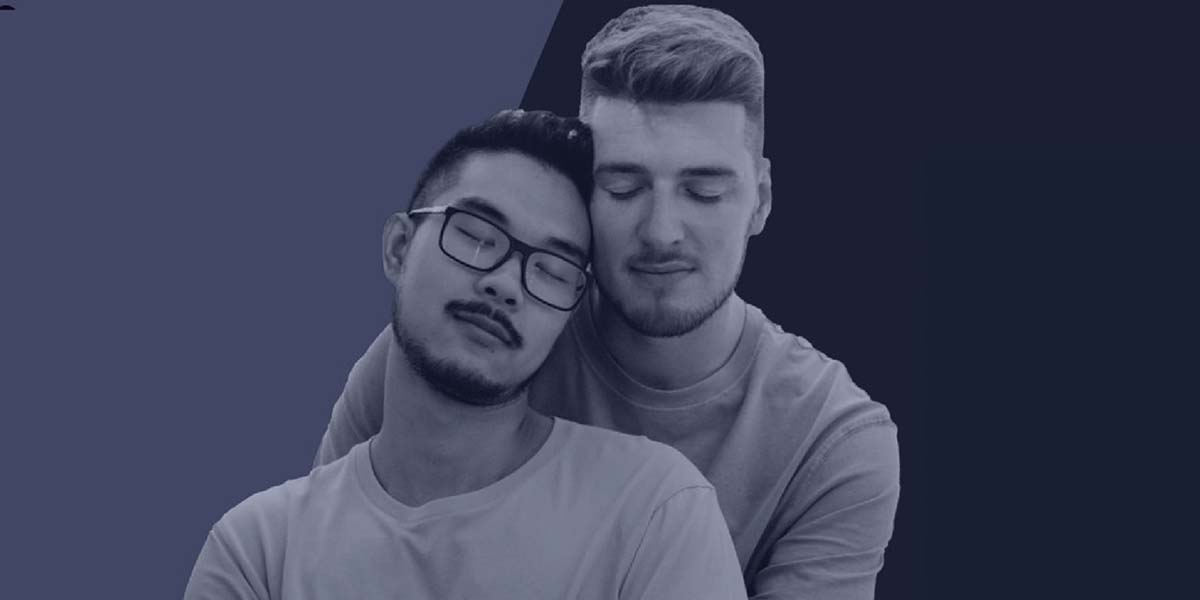 Couple embracing