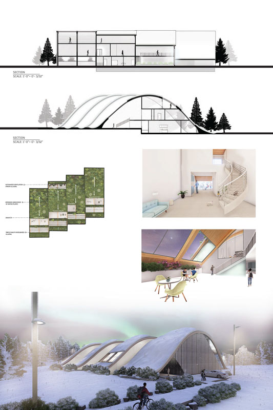 A architectural elevation drawing