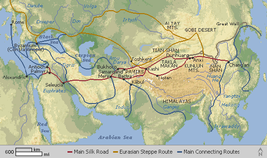 Silk Road Map